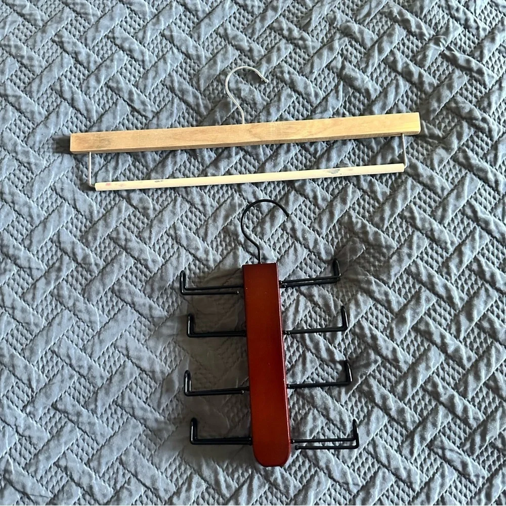 Tie Scarf Hangers Wooden set of two